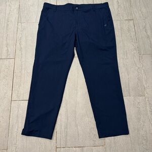 ADIDAS Men's Navy Blue Straight Leg Ankle Sports Golf Pants Size 40 x 30